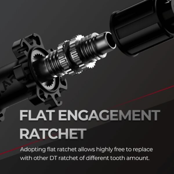 Magene EXAR Ultra Dark DB508 Karbon Jant Seti 50/58mm Disc Tubeless Yol Bisikleti