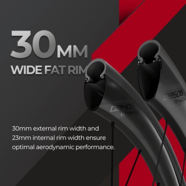 Magene EXAR Ultra Dark DB508 Karbon Jant Seti 50/58mm Disc Tubeless Yol Bisikleti