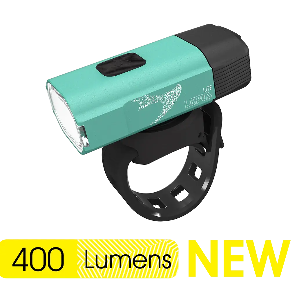 Moon Lepus Lite 400 Lümen USB-C Şarjlı Bisiklet Ön Farı | IPX7 Su Geçirmez