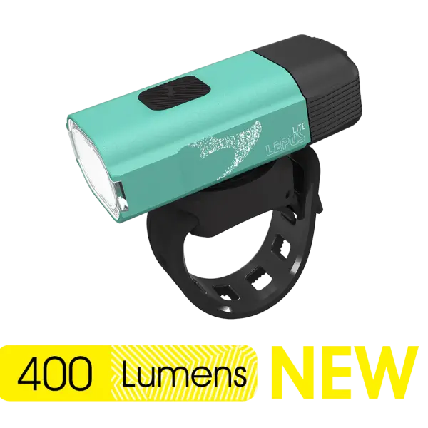 Moon Lepus Lite 400 Lümen USB-C Şarjlı Bisiklet Ön Farı | IPX7 Su Geçirmez