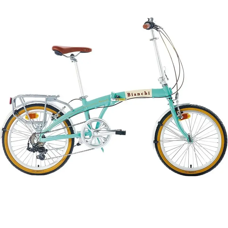 Bianchi New Vintage 20 Jant 7 Vites V-Fren Katlanabilir Bisiklet Celeste