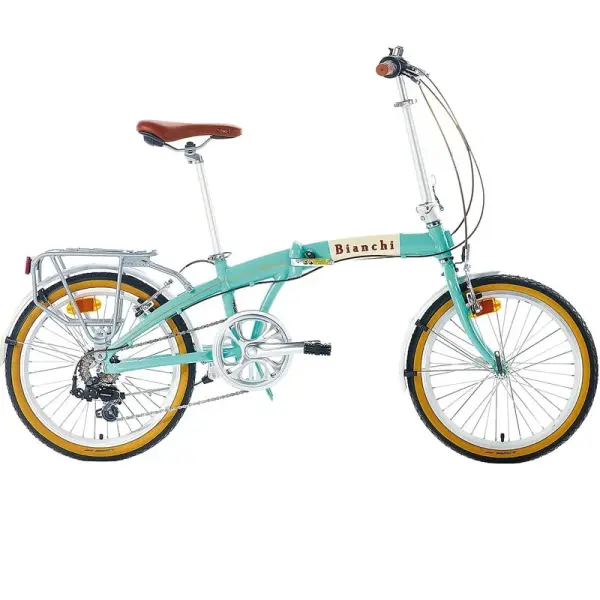 Bianchi New Vintage 20 Jant 7 Vites V-Fren Katlanabilir Bisiklet Celeste