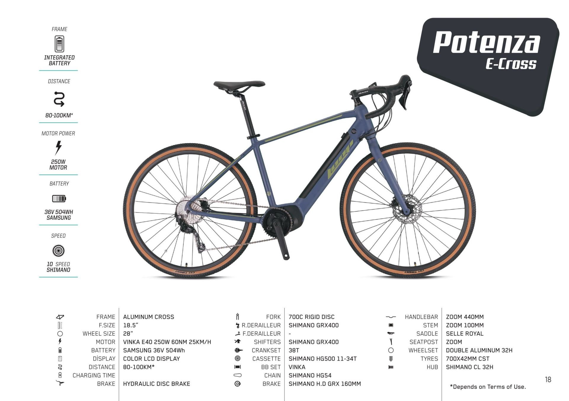 LOOP POTENZA E-GRAVEL  28 JANT 18.5 İNÇ