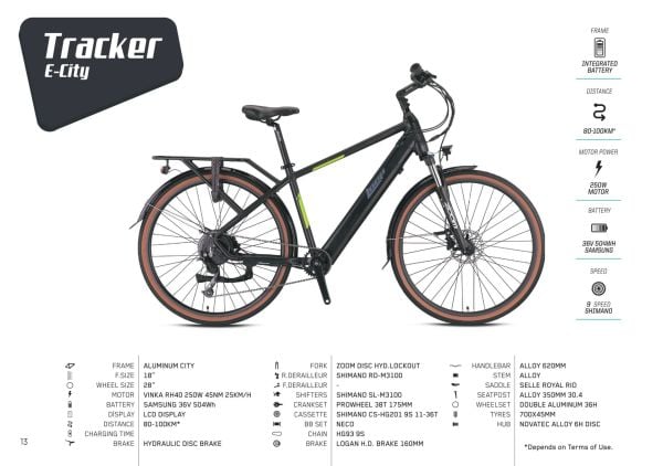 LOOP TRACKER ELEKTİRİKLİ ŞEHİR BİSİKLETİ 28 JANT 18 İNÇ
