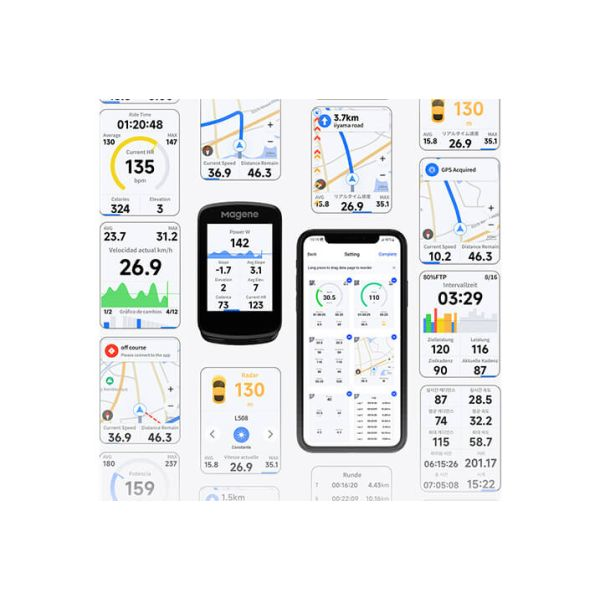 MAGENE C606 GPS Bisiklet Bilgisayarı Renkli Ekran