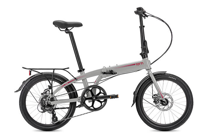 TERN LİNK B8 20'' M.Disc Parlak Çimento / Kırmızı ( Koyu Gri ) ST Çamurluk & Bagaj