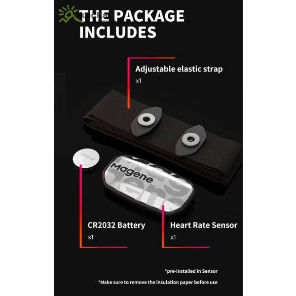 MAGENE H603 Göğüs Nabız Bandı BEYAZ