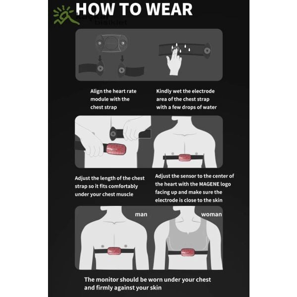 MAGENE H603 Göğüs Nabız Bandı BEYAZ