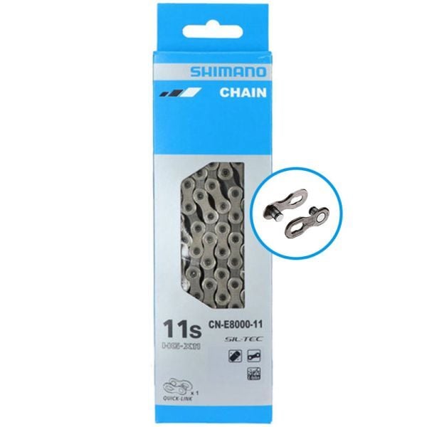 SHIMANO Zincir CN-E8000-11 HG-X11 E-BIKE DESIGN 116 bakla QUICK-LINK